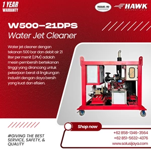 HIGH PRESSURE PUMP HAWK 500 BAR (7250 PSI) - 21 L/MIN