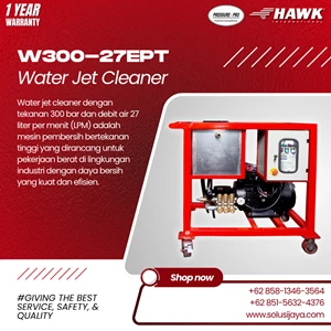 Water jet pump High pressure pump (Hawk Pump) 300 bar 4350 Psi Flowrate 27 Lpm
